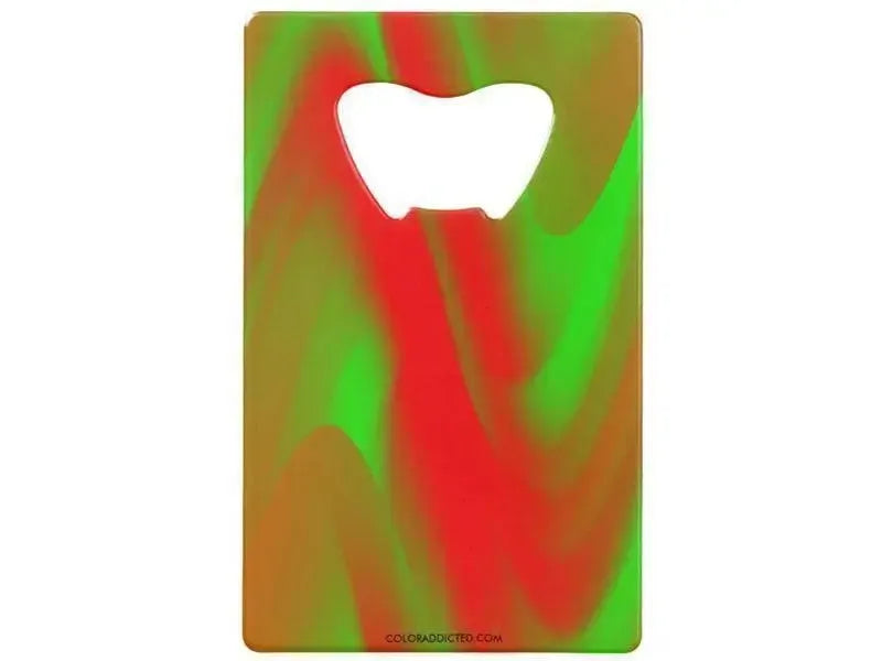 Credit Card Bottle Openers-DREAM PATH Credit Card Bottle Openers-Greens & Reds-from COLORADDICTED.COM-