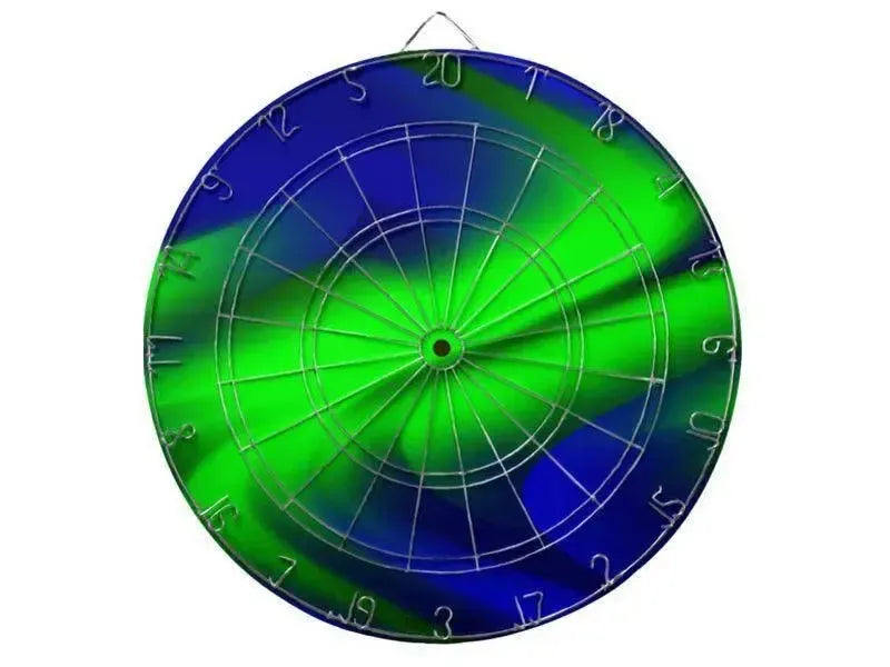 Dartboards-DREAM PATH Dartboards (includes 6 Darts)-Blues & Greens-from COLORADDICTED.COM-
