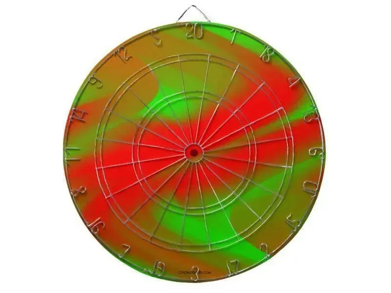 Dartboards-DREAM PATH Dartboards (includes 6 Darts)-Greens & Reds-from COLORADDICTED.COM-