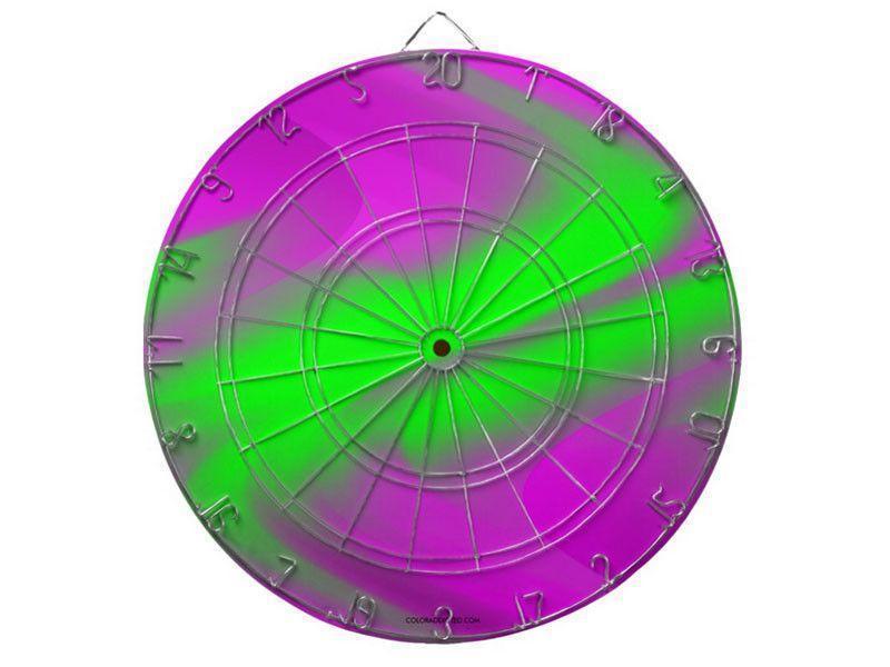Dartboards-DREAM PATH Dartboards (includes 6 Darts)-Purples &amp; Greens-from COLORADDICTED.COM-