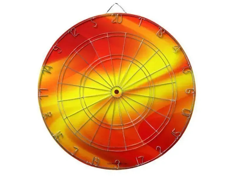 Dartboards-DREAM PATH Dartboards (includes 6 Darts)-Reds & Oranges & Yellows-from COLORADDICTED.COM-