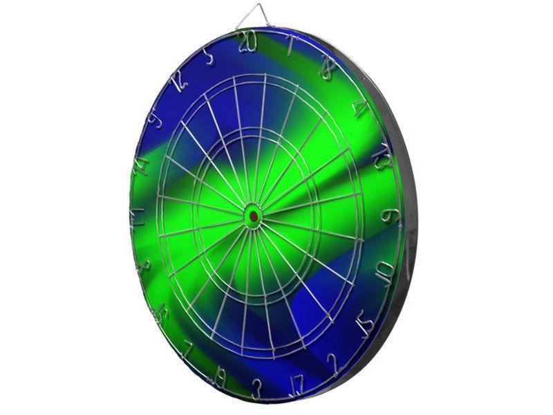 Dartboards-DREAM PATH Dartboards (includes 6 Darts)-Blues & Greens-from COLORADDICTED.COM-