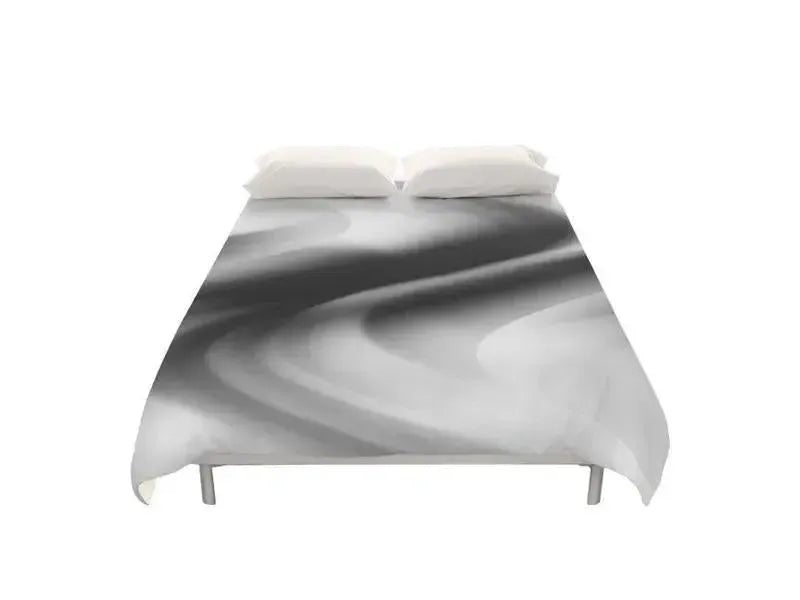 Duvet Covers-DREAM PATH Duvet Covers-Black & Grays & White-from COLORADDICTED.COM-