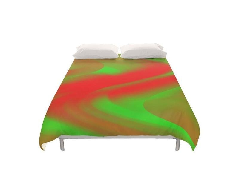 Duvet Covers-DREAM PATH Duvet Covers-Greens &amp; Reds-from COLORADDICTED.COM-