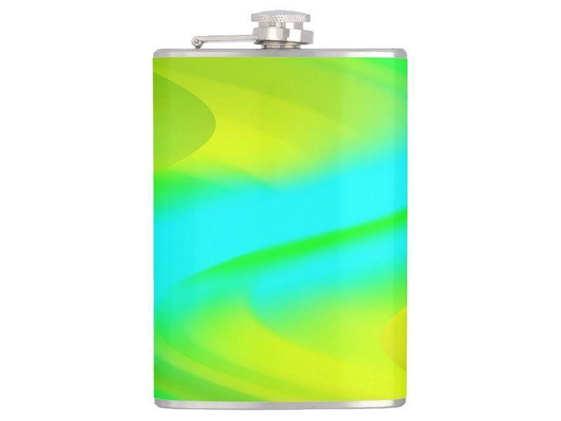 Hip Flasks-DREAM PATH Hip Flasks-Greens &amp; Yellows &amp; Light Blues-from COLORADDICTED.COM-