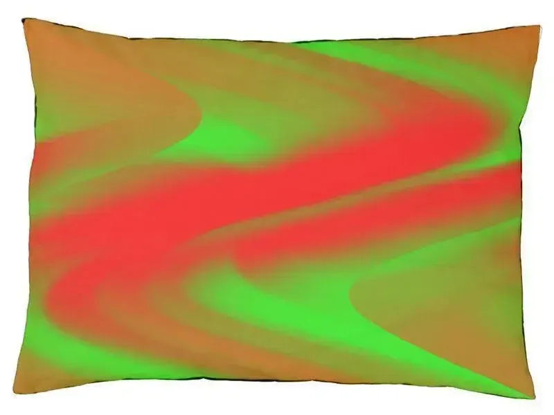 Dog Beds-DREAM PATH Indoor/Outdoor Dog Beds-Greens & Reds-from COLORADDICTED.COM-