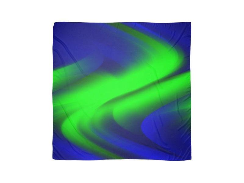 Large Square Scarves & Shawls-DREAM PATH Large Square Scarves & Shawls-Blues & Greens-from COLORADDICTED.COM-