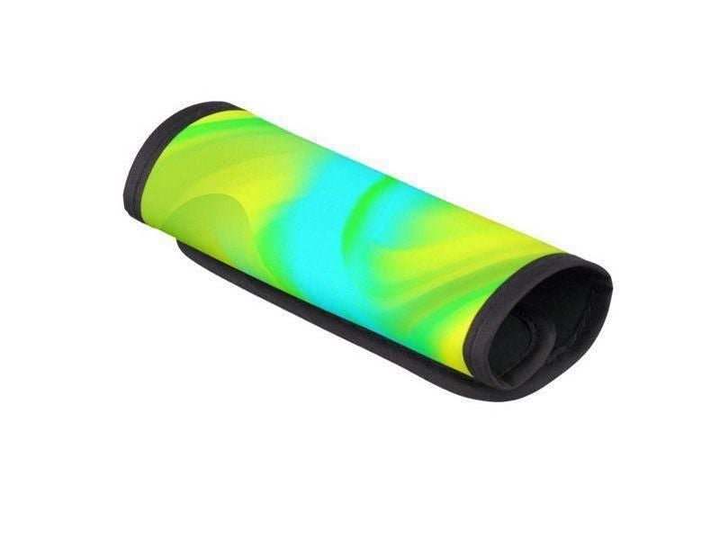 Luggage Handle Wraps-DREAM PATH Luggage Handle Wraps-Greens &amp; Yellows &amp; Light Blues-from COLORADDICTED.COM-