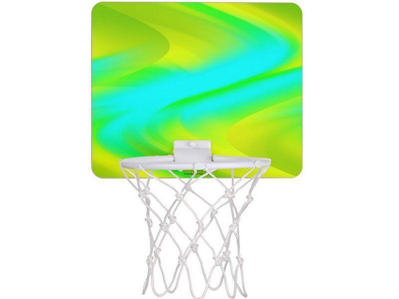 Mini Basketball Hoops-DREAM PATH Mini Basketball Hoops-Greens &amp; Yellows &amp; Light Blues-from COLORADDICTED.COM-