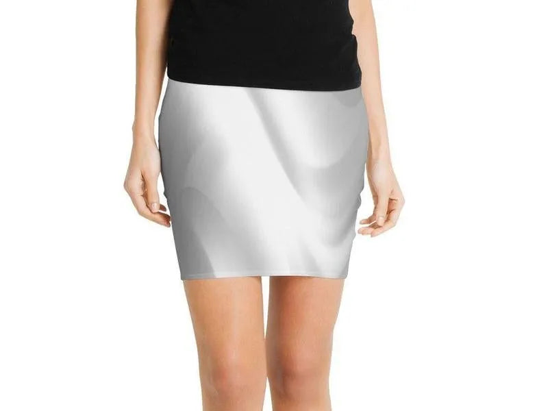 Mini Pencil Skirts-DREAM PATH Mini Pencil Skirts-Grays & White-from COLORADDICTED.COM-