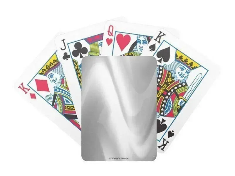Playing Cards-DREAM PATH Premium Bicycle® Playing Cards-Grays & White-from COLORADDICTED.COM-