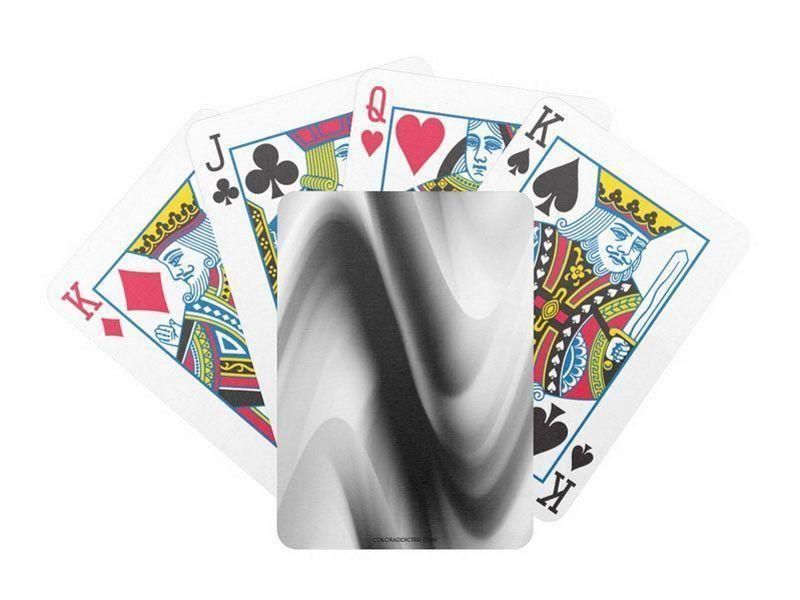 Playing Cards-DREAM PATH Premium Bicycle® Playing Cards-Black &amp; Grays &amp; White-from COLORADDICTED.COM-