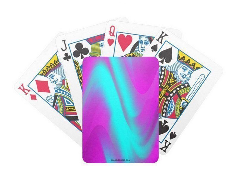Playing Cards-DREAM PATH Premium Bicycle® Playing Cards-Purples &amp; Turquoises-from COLORADDICTED.COM-