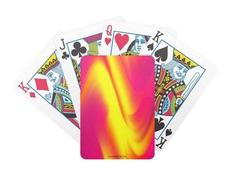 Playing Cards-DREAM PATH Premium Bicycle® Playing Cards-Reds &amp; Oranges &amp; Fuchsias &amp; Purples &amp; Yellows-from COLORADDICTED.COM-