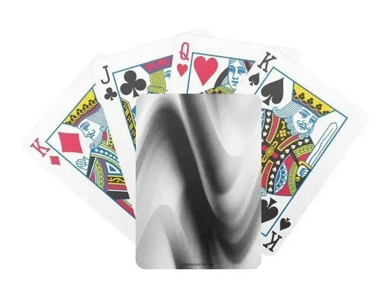 Playing Cards-DREAM PATH Premium Poker Playing Cards-Black & Grays & White-from COLORADDICTED.COM-
