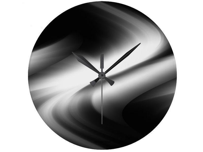 Wall Clocks-DREAM PATH Round Wall Clocks-Black &amp; Grays-from COLORADDICTED.COM-