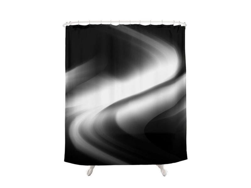 Shower Curtains-DREAM PATH Shower Curtains-Black &amp; Grays-from COLORADDICTED.COM-