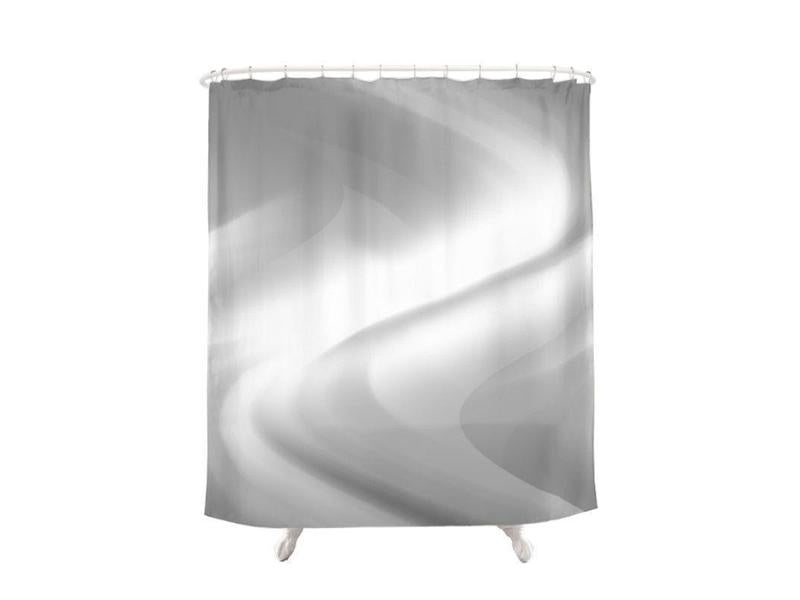 Shower Curtains-DREAM PATH Shower Curtains-Grays &amp; White-from COLORADDICTED.COM-