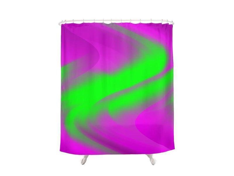 Shower Curtains-DREAM PATH Shower Curtains-Purples &amp; Greens-from COLORADDICTED.COM-