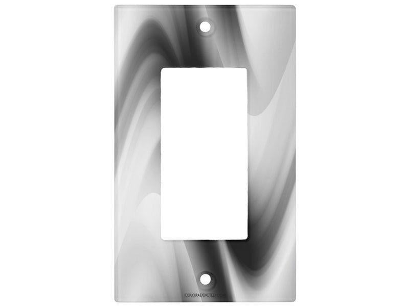 Light Switch Covers-DREAM PATH Single, Double &amp; Triple-Rocker Light Switch Covers-Black &amp; Grays &amp; White-from COLORADDICTED.COM-