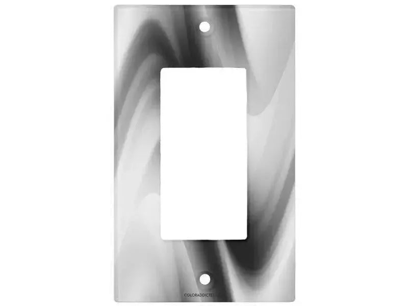 Rocker Light Switch Covers-DREAM PATH Single, Double & Triple-Rocker Light Switch Covers-Black & Grays & White-from COLORADDICTED.COM-