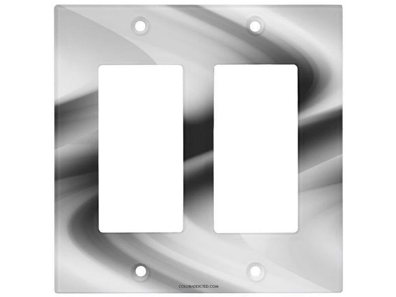 Light Switch Covers-DREAM PATH Single, Double &amp; Triple-Rocker Light Switch Covers-Black &amp; Grays &amp; White-from COLORADDICTED.COM-