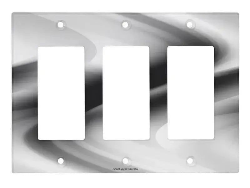 Rocker Light Switch Covers-DREAM PATH Single, Double & Triple-Rocker Light Switch Covers-Black & Grays & White-from COLORADDICTED.COM-