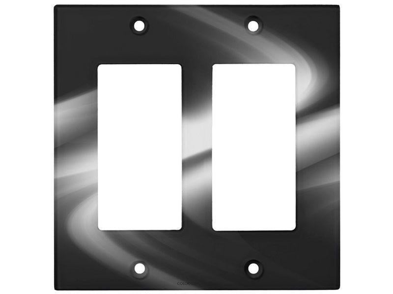 Light Switch Covers-DREAM PATH Single, Double &amp; Triple-Rocker Light Switch Covers-Black &amp; Grays-from COLORADDICTED.COM-