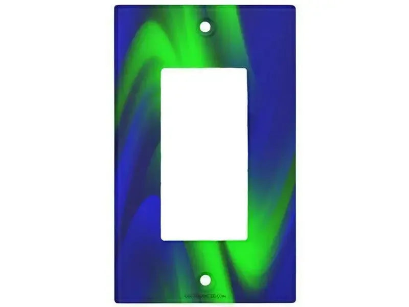 Rocker Light Switch Covers-DREAM PATH Single, Double & Triple-Rocker Light Switch Covers-Blues & Greens-from COLORADDICTED.COM-