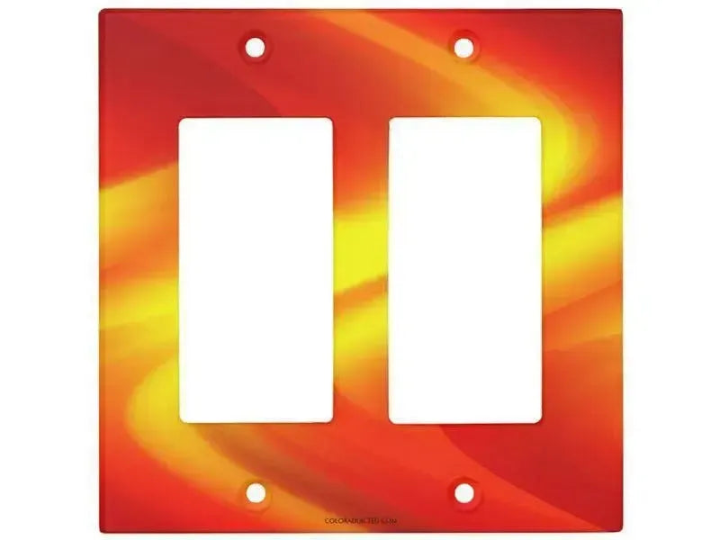 Rocker Light Switch Covers-DREAM PATH Single, Double & Triple-Rocker Light Switch Covers-Reds & Oranges & Yellows-from COLORADDICTED.COM-