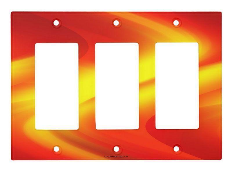 Light Switch Covers-DREAM PATH Single, Double &amp; Triple-Rocker Light Switch Covers-Reds &amp; Oranges &amp; Yellows-from COLORADDICTED.COM-