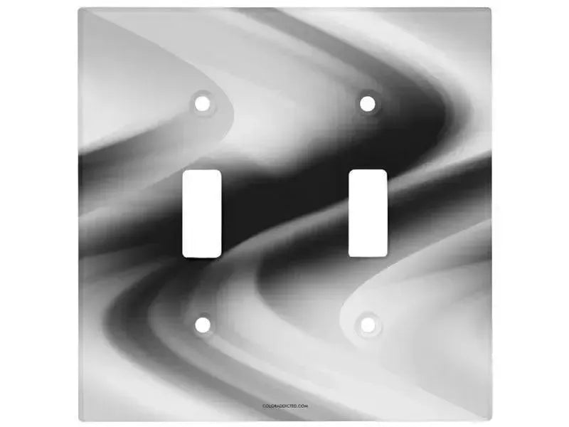 Toggle Light Switch Covers-DREAM PATH Single, Double & Triple-Toggle Light Switch Covers-Black & Grays & White-from COLORADDICTED.COM-