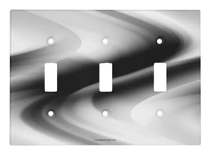 Toggle Light Switch Covers-DREAM PATH Single, Double & Triple-Toggle Light Switch Covers-Black & Grays & White-from COLORADDICTED.COM-