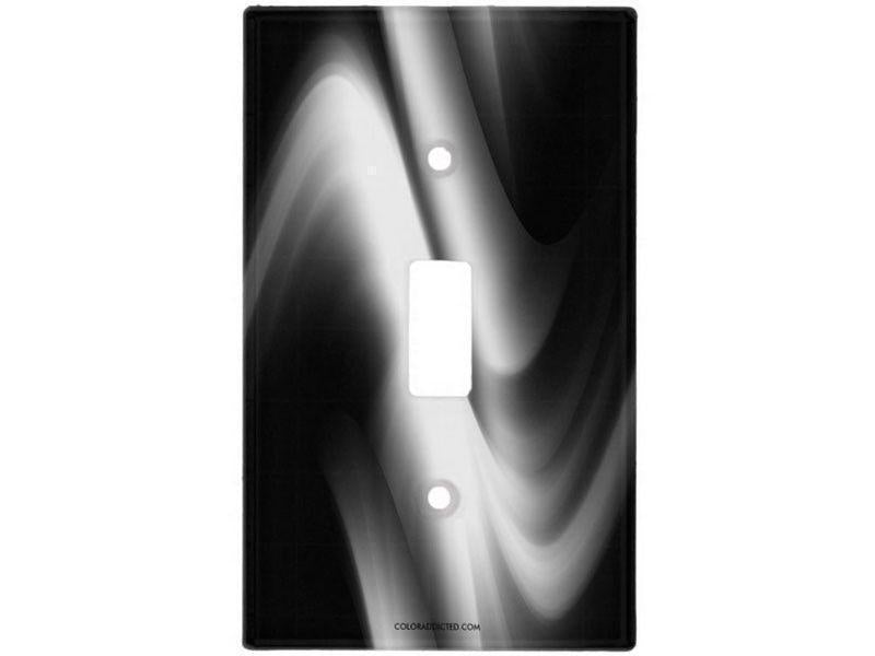 Light Switch Covers-DREAM PATH Single, Double &amp; Triple-Toggle Light Switch Covers-Black &amp; Grays-from COLORADDICTED.COM-