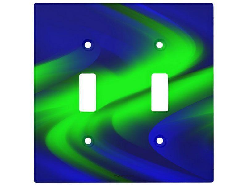 Light Switch Covers-DREAM PATH Single, Double &amp; Triple-Toggle Light Switch Covers-Blues &amp; Greens-from COLORADDICTED.COM-