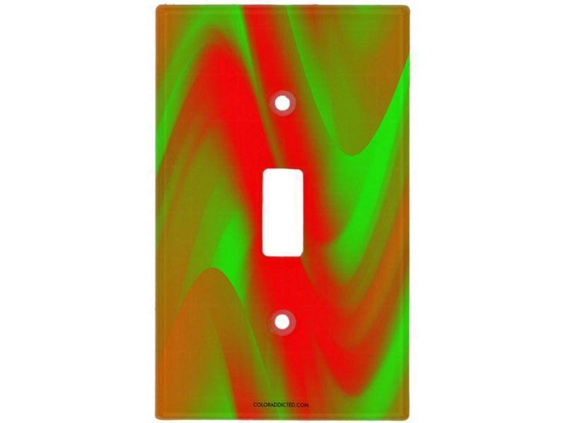 Light Switch Covers-DREAM PATH Single, Double &amp; Triple-Toggle Light Switch Covers-Greens &amp; Reds-from COLORADDICTED.COM-