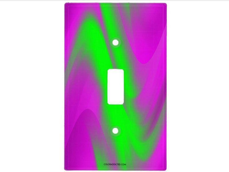 Light Switch Covers-DREAM PATH Single, Double &amp; Triple-Toggle Light Switch Covers-Purples &amp; Greens-from COLORADDICTED.COM-