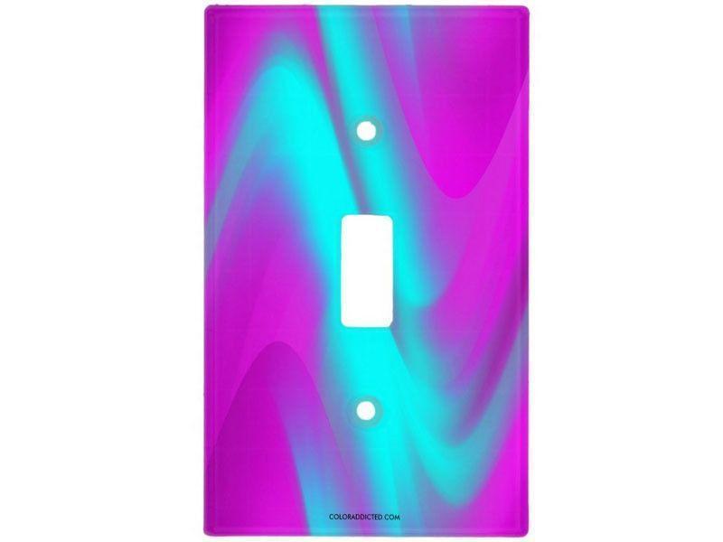 Light Switch Covers-DREAM PATH Single, Double &amp; Triple-Toggle Light Switch Covers-Purples &amp; Turquoises-from COLORADDICTED.COM-