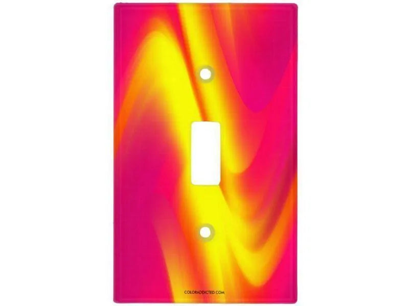 Toggle Light Switch Covers-DREAM PATH Single, Double & Triple-Toggle Light Switch Covers-Reds & Oranges & Fuchsias & Purples & Yellows-from COLORADDICTED.COM-