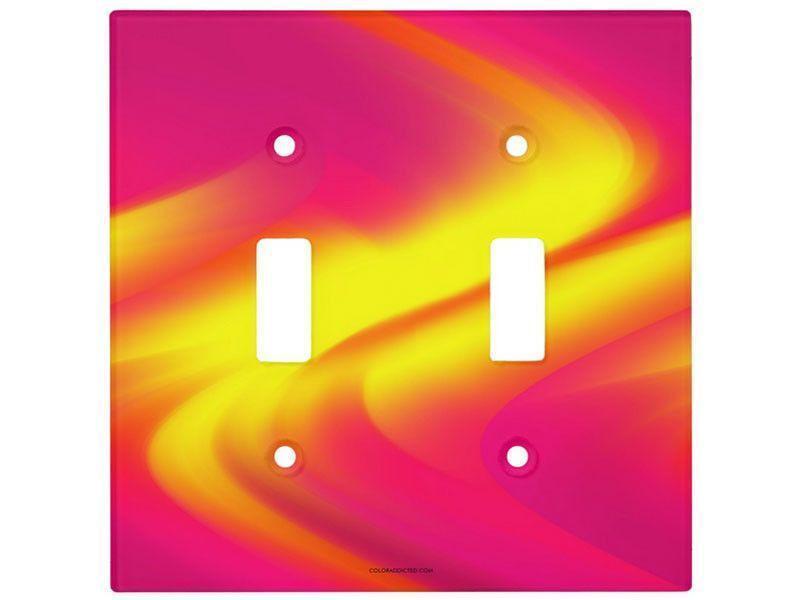 Light Switch Covers-DREAM PATH Single, Double &amp; Triple-Toggle Light Switch Covers-Reds &amp; Oranges &amp; Fuchsias &amp; Purples &amp; Yellows-from COLORADDICTED.COM-