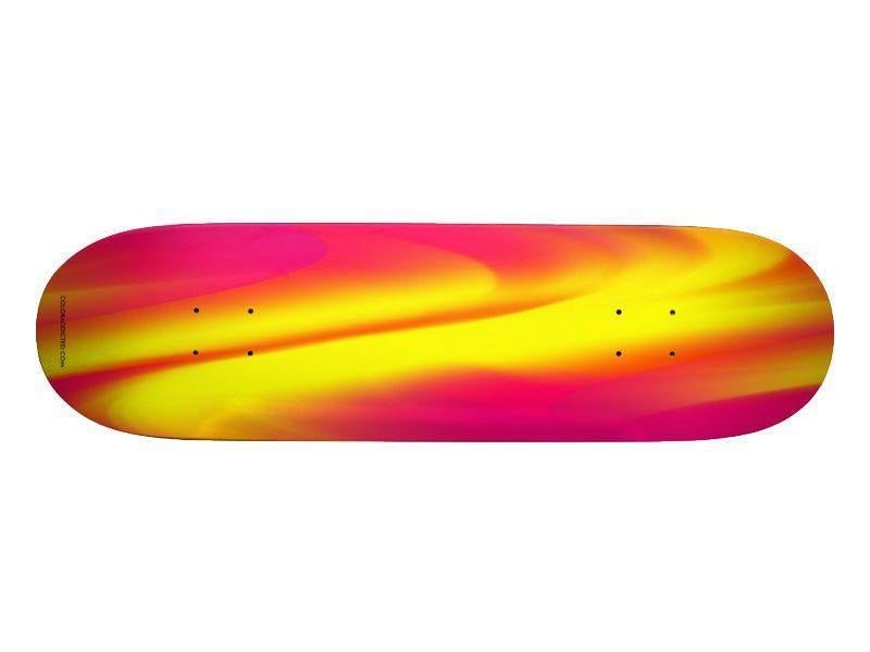 Skateboard Decks-DREAM PATH Skateboard Decks-Reds &amp; Oranges &amp; Fuchsias &amp; Purples &amp; Yellows-from COLORADDICTED.COM-