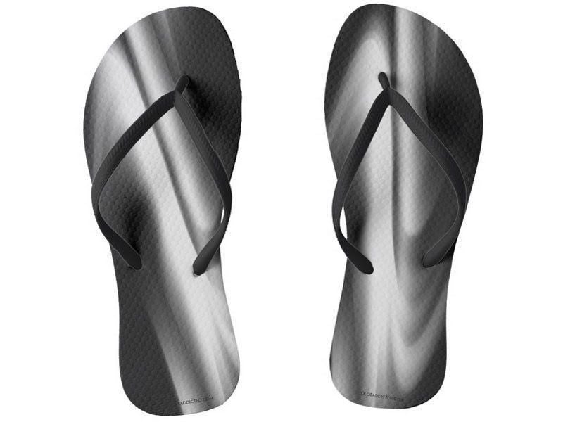 Flip Flops-DREAM PATH Slim-Strap Flip Flops-Black &amp; Grays-from COLORADDICTED.COM-
