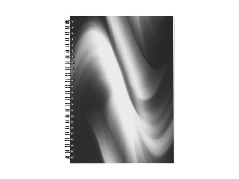 Spiral Notebooks-DREAM PATH Spiral Notebooks-Black & Grays-from COLORADDICTED.COM-