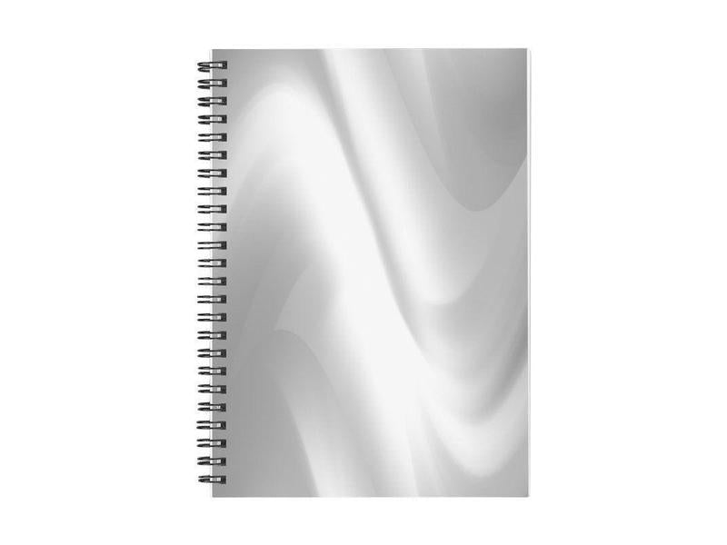 Spiral Notebooks-DREAM PATH Spiral Notebooks-Grays &amp; White-from COLORADDICTED.COM-