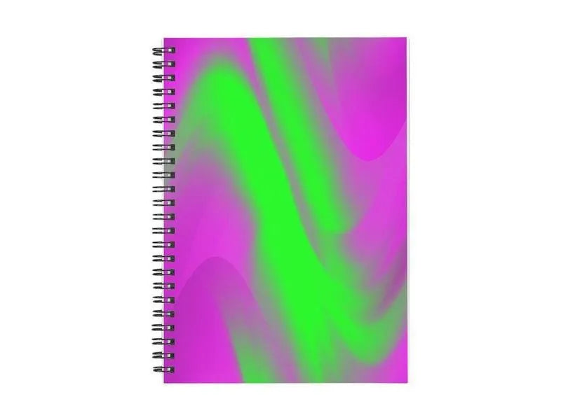 Spiral Notebooks-DREAM PATH Spiral Notebooks-Purples & Greens-from COLORADDICTED.COM-