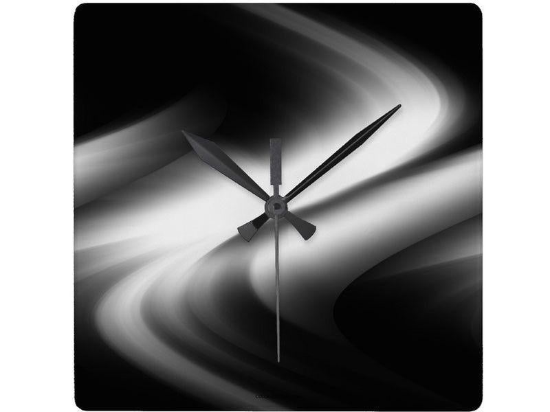 Wall Clocks-DREAM PATH Square Wall Clocks-Black &amp; Grays-from COLORADDICTED.COM-