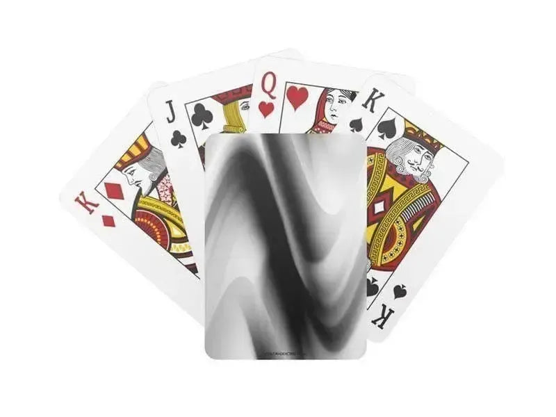 Playing Cards-DREAM PATH Standard Playing Cards-Black & Grays & White-from COLORADDICTED.COM-