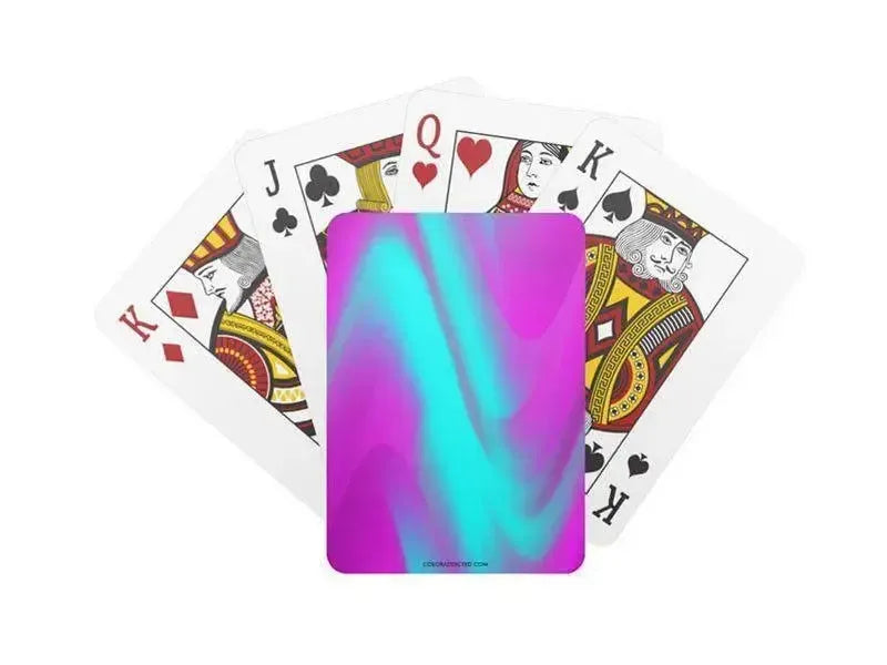 Playing Cards-DREAM PATH Standard Playing Cards-Purples & Turquoises-from COLORADDICTED.COM-
