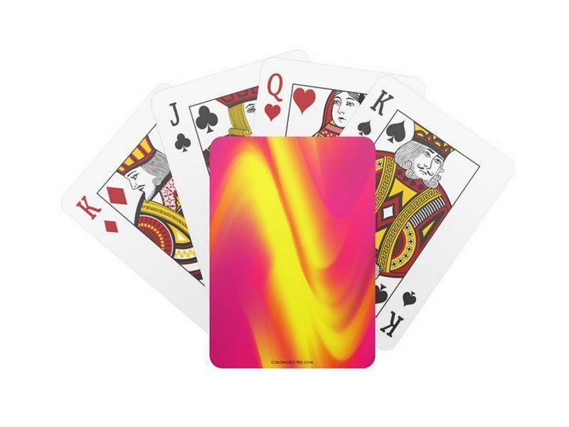 Playing Cards-DREAM PATH Standard Playing Cards-Reds &amp; Oranges &amp; Fuchsias &amp; Purples &amp; Yellows-from COLORADDICTED.COM-