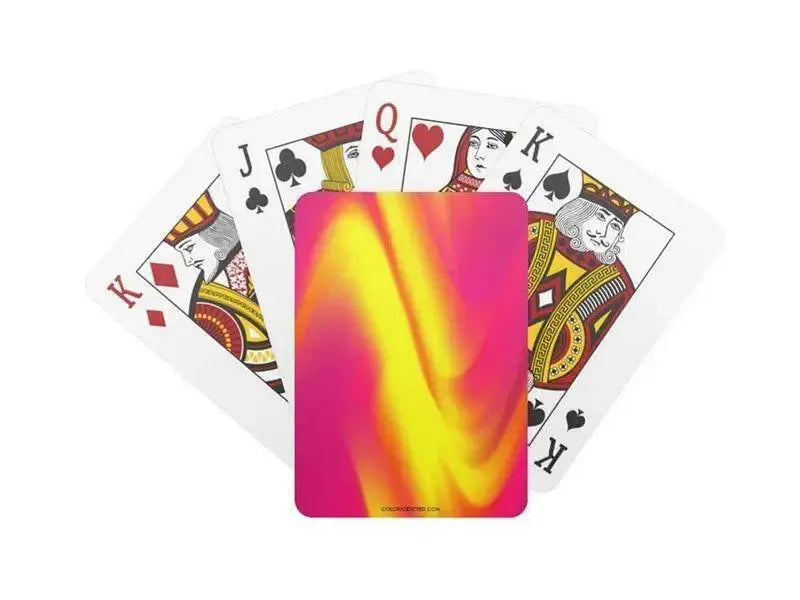 Playing Cards-DREAM PATH Standard Playing Cards-Reds & Oranges & Fuchsias & Purples & Yellows-from COLORADDICTED.COM-